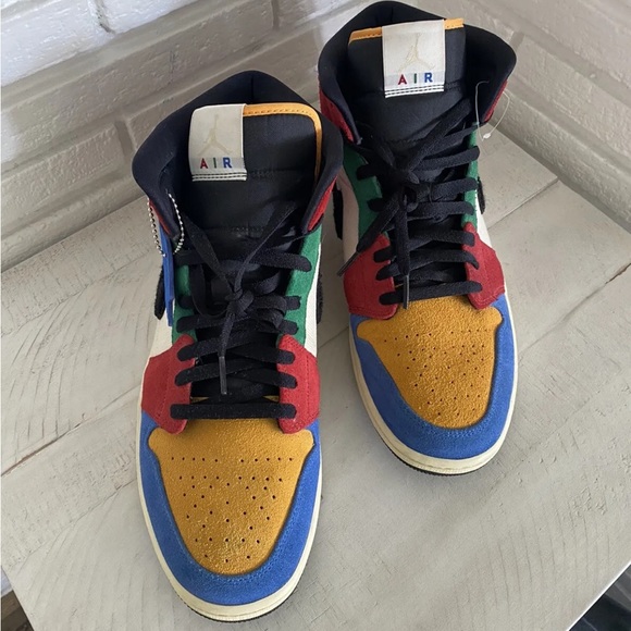 Size 12 - Jordan 1 Mid x Blue The Great Fearless 2019 - Picture 3 of 5